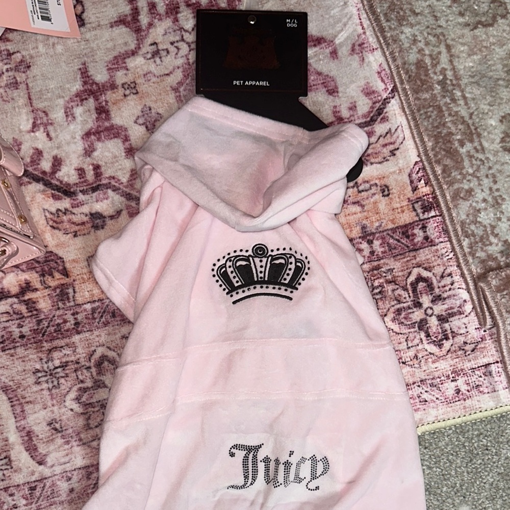 Juicy Couture Pink Pet Hoodie
